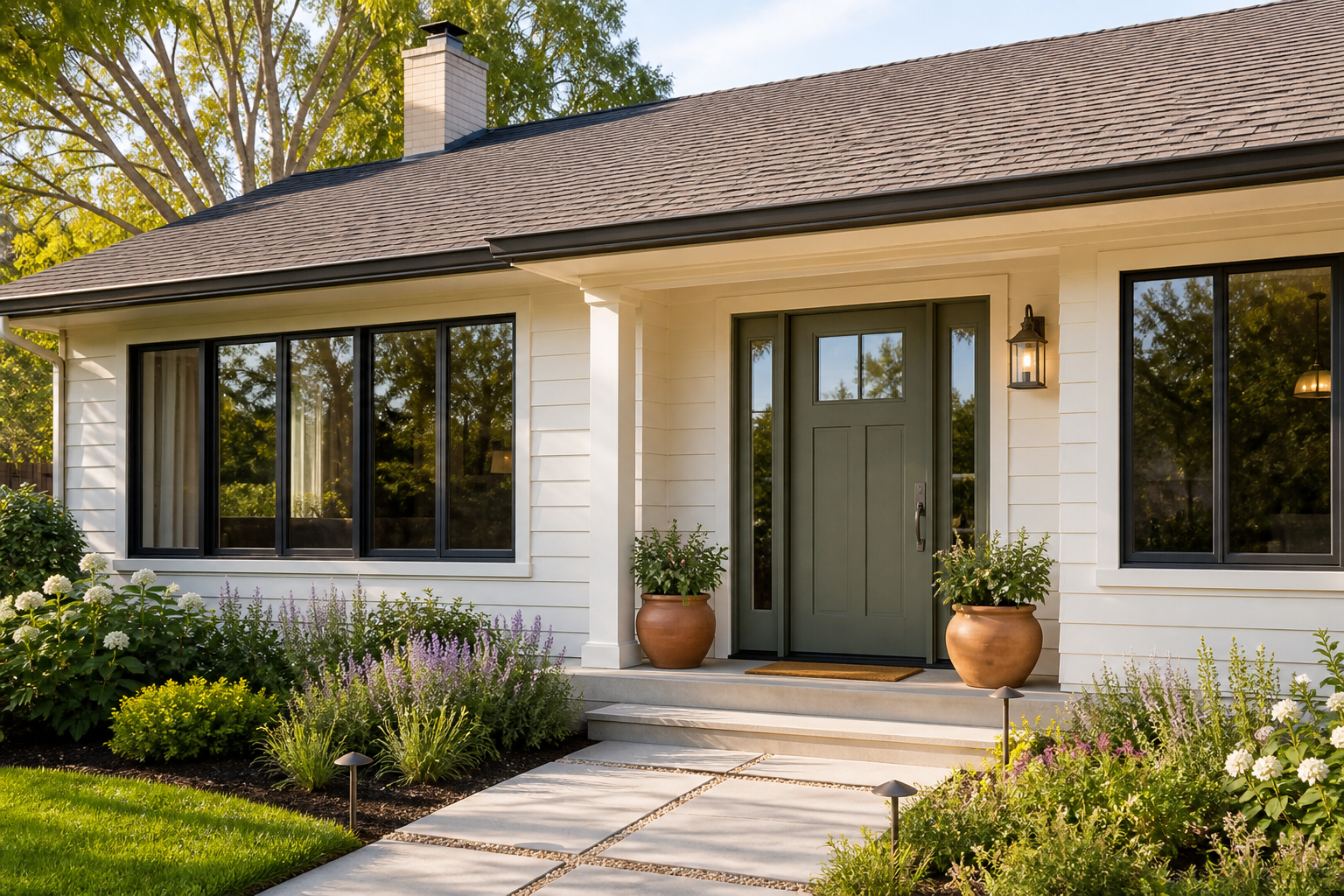 Curb appeal home exterior